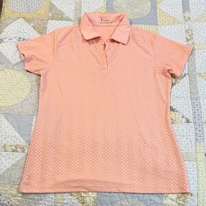 Lopez Women's Pink Golf Athletic Shirt Short Sleeve